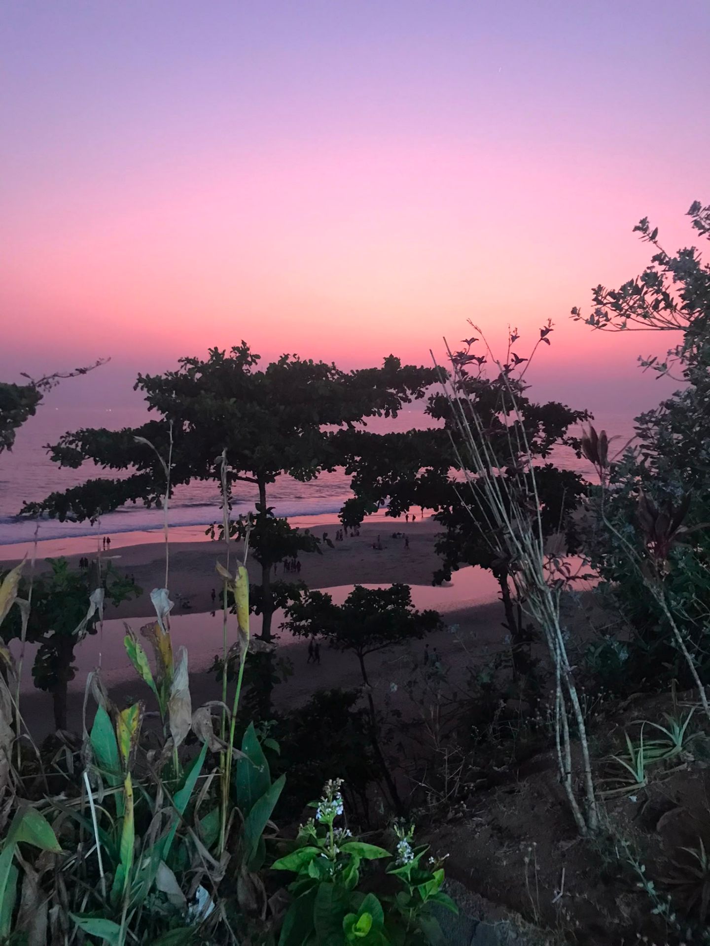 Coucher de soleil à Varkala