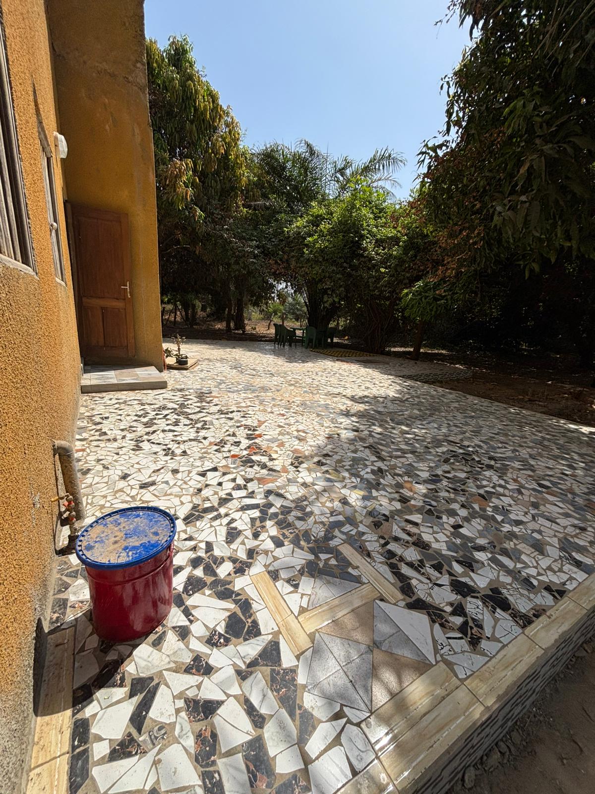 Terrasse en mosaïque