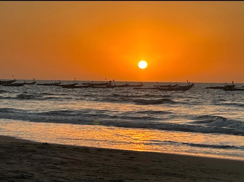 Pirogues au coucher du soleil — Casamance